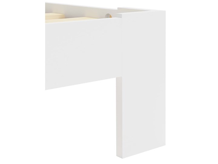 vidaXL Rama łóżka, biała, lite drewno sosnowe, 90 x 200 cm Łóżko drewniane Rozmiar materaca 90x200 cm Styl Nowoczesny