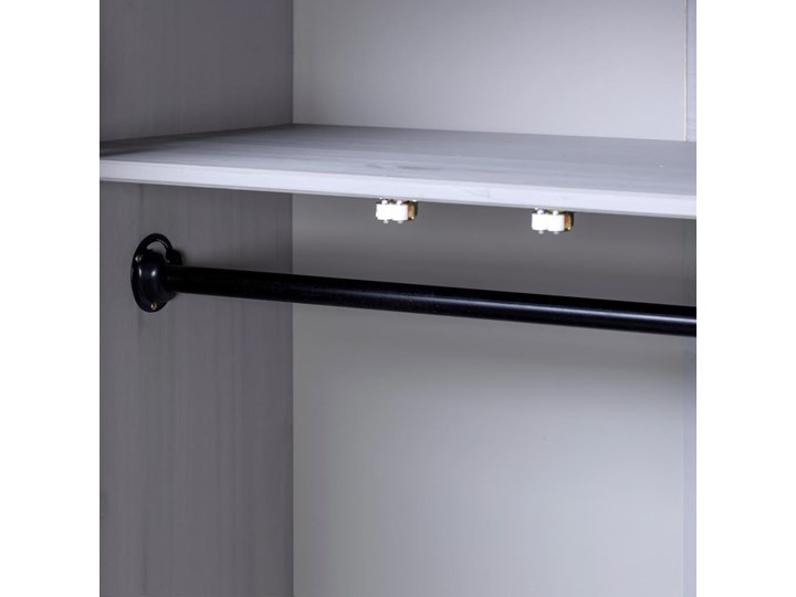 vidaXL Szafa trzydrzwiowa, szara, 118x50x171,5 cm, sosna, seria Panama Typ Gotowa Głębokość 50 cm Szerokość 118 cm Drewno Pomieszczenie Sypialnia