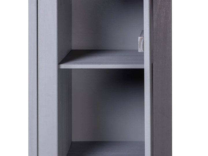 vidaXL Szafa trzydrzwiowa, szara, 118x50x171,5 cm, sosna, seria Panama Drewno Styl Prowansalski Szerokość 118 cm Głębokość 50 cm Ilość drzwi Trzydrzwiowe