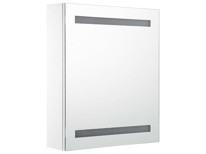 vidaXL Szafka łazienkowa z lustrem i LED, 50 x 13,5 x 60 cm Głębokość 14 cm Szerokość 50 cm Kategoria Szafki stojące Wiszące Szafki Szkło Płyta MDF Rodzaj frontu Drzwiczki