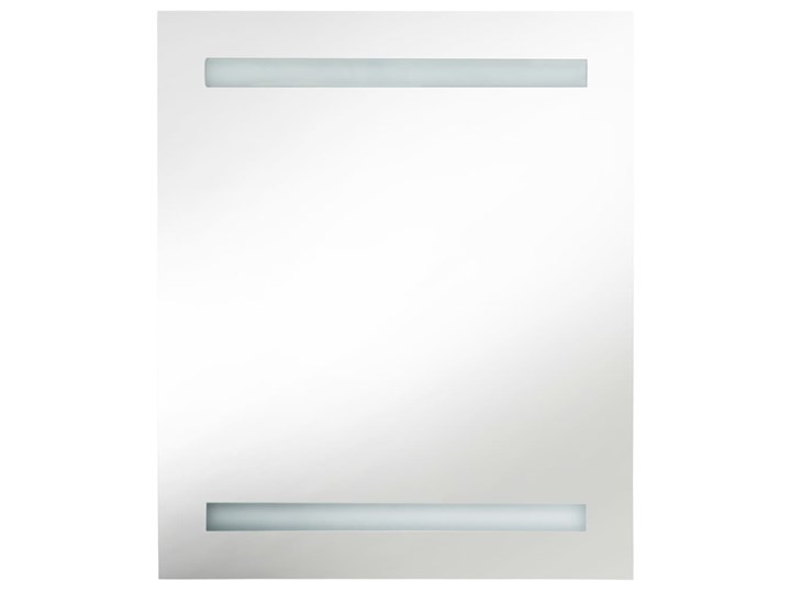 vidaXL Szafka łazienkowa z lustrem i LED, 50 x 13,5 x 60 cm Szerokość 50 cm Głębokość 14 cm Kategoria Szafki stojące Szafki Płyta MDF Wiszące Szkło Rodzaj frontu Drzwiczki
