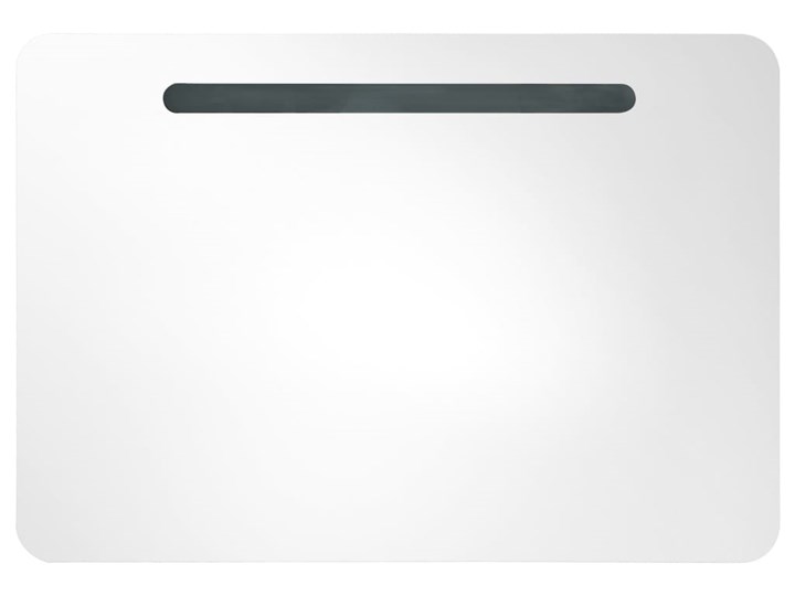 vidaXL Szafka łazienkowa z lustrem i LED, 80 x 9,5 x 55 cm Głębokość 11 cm Wiszące Szafki Płyta MDF Szkło Szerokość 80 cm Rodzaj frontu Drzwiczki Kategoria Szafki stojące