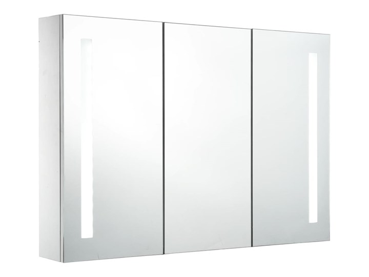 vidaXL Szafka łazienkowa z lustrem i LED, 89 x 14 x 62 cm