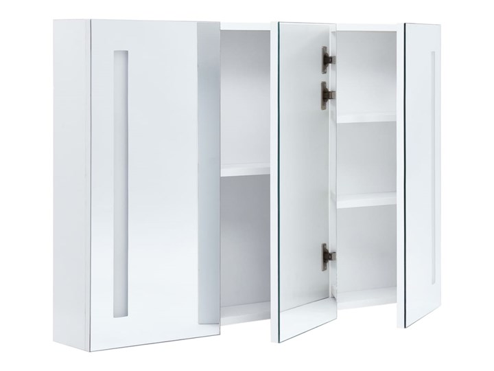 vidaXL Szafka łazienkowa z lustrem i LED, 89 x 14 x 62 cm Głębokość 14 cm Szerokość 89 cm Kategoria Szafki stojące Wiszące Szafki Rodzaj frontu Drzwiczki