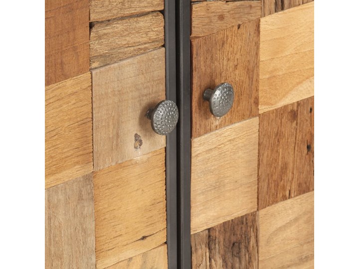 vidaXL Szafka, 60x30x70 cm, lite drewno z odzysku Kolor Brązowy Szerokość 60 cm Uniwersalne Metal Głębokość 30 cm Stojące Styl Vintage