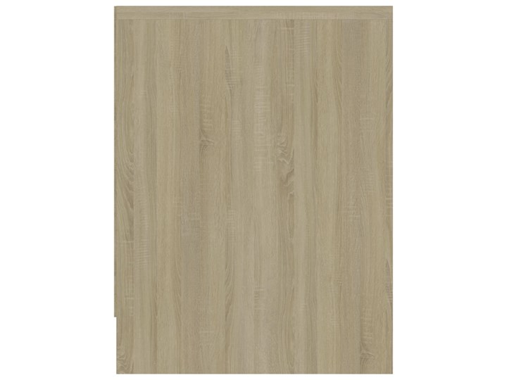 vidaXL Szafka nocna, biel i dąb sonoma, 40x30x40 cm, płyta wiórowa Płyta laminowana Uniwersalne Drewno Płyta meblowa Nocne Głębokość 30 cm Płyta MDF Pomieszczenie Sypialnia