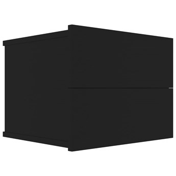 vidaXL Szafka nocna, czarna, 40 x 30 x 30 cm, płyta wiórowa