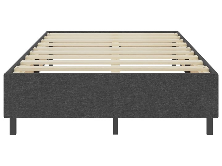 vidaXL Łóżko kontynentalne, szare, tapicerowane, 120x200 cm Metal Łóżko tapicerowane Tkanina Kategoria Łóżka do sypialni