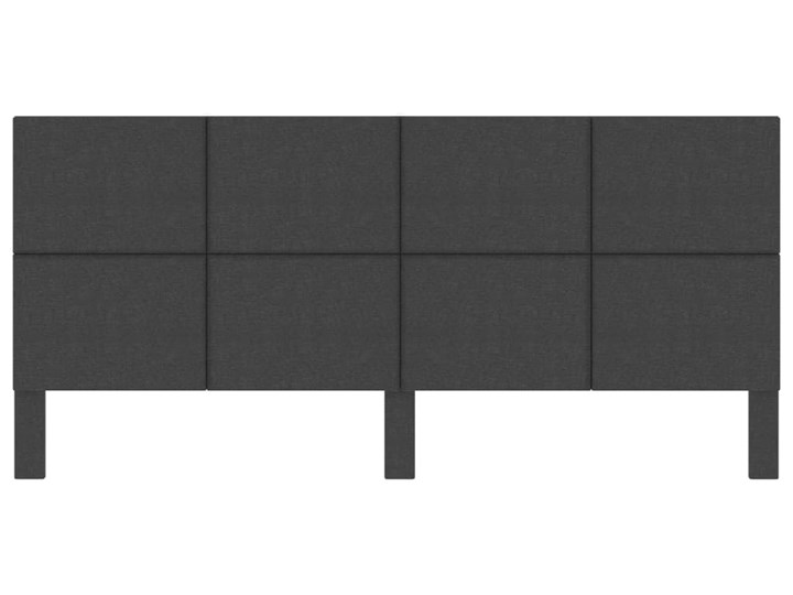 vidaXL Wezgłowie do łóżka, ciemnoszare, obite tkaniną, 200x200 cm Kategoria Zagłówki do łóżek