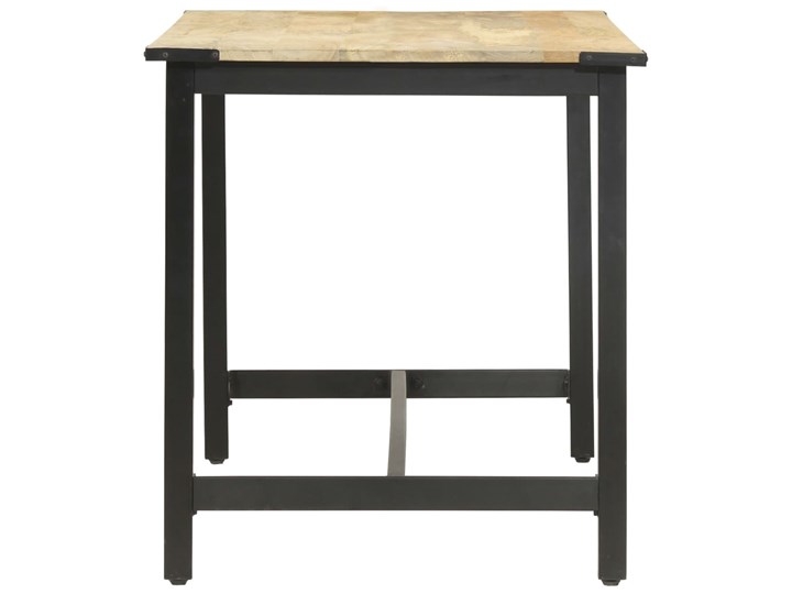vidaXL Stół jadalniany, 140 x 70 x 76 cm, lite surowe drewno mango Stal Styl Industrialny