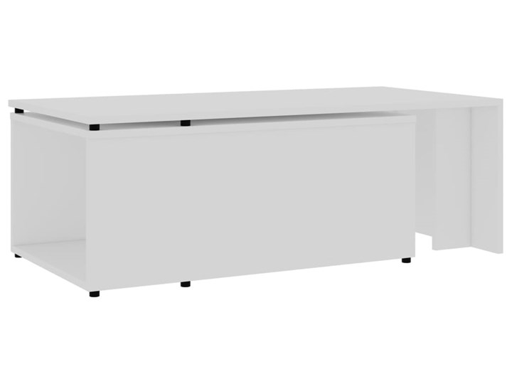 vidaXL Stolik kawowy, biały, 150x50x35 cm, materiał drewnopochodny Szerokość 50 cm Kategoria Stoliki i ławy Długość 150 cm Wysokość 50 cm Płyta meblowa Funkcje Z szufladami