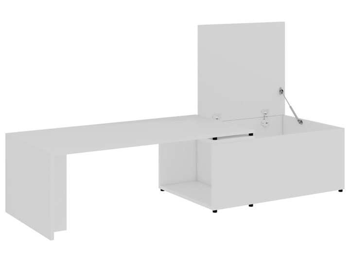 vidaXL Stolik kawowy, biały, 150x50x35 cm, materiał drewnopochodny Szerokość 50 cm Długość 150 cm Płyta meblowa Wysokość 50 cm Kształt blatu Prostokątne