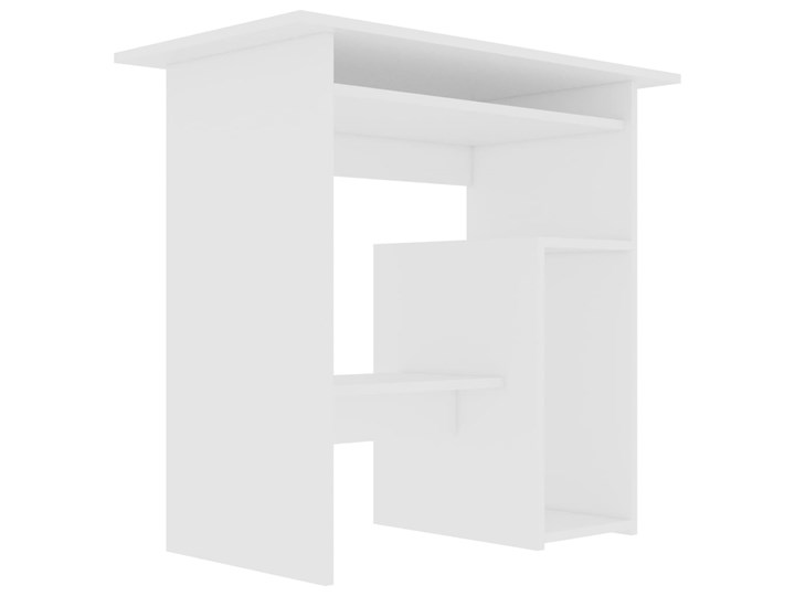 vidaXL Biurko, białe, 80x45x74 cm, płyta wiórowa Płyta MDF Szerokość 154 cm Głębokość 45 cm Styl Nowoczesny Biurko komputerowe Pomieszczenie Biuro
