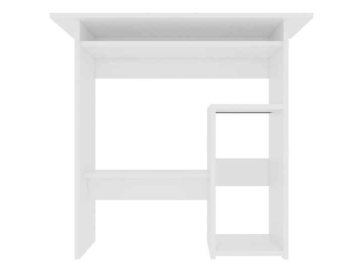 vidaXL Biurko, białe, 80x45x74 cm, płyta wiórowa Płyta MDF Głębokość 45 cm Kategoria Biurka Szerokość 154 cm Biurko komputerowe Styl Nowoczesny