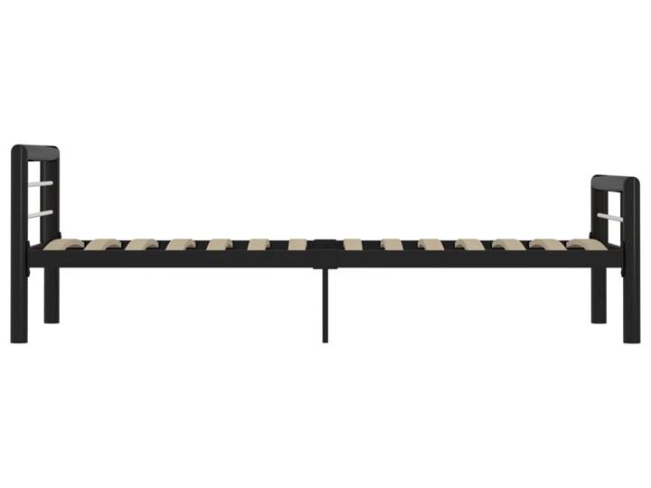 vidaXL Rama łóżka, czarno-biała metalowa, 100 x 200 cm Łóżko metalowe Liczba miejsc Jednoosobowe Styl Tradycyjny