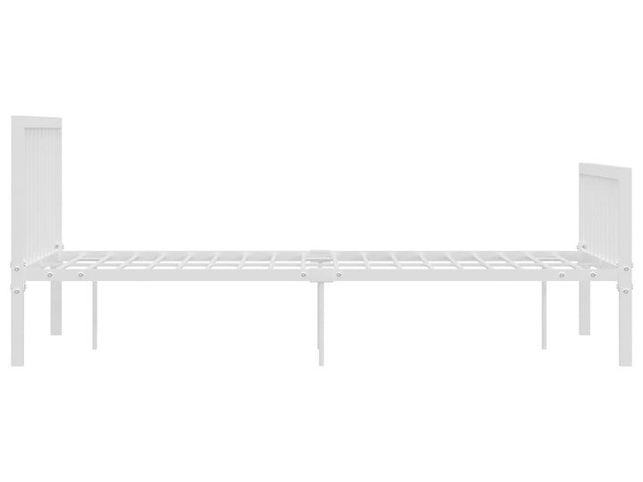 vidaXL Rama łóżka, biała, metalowa, 140 x 200 cm Łóżko metalowe Rozmiar materaca 140x200 cm