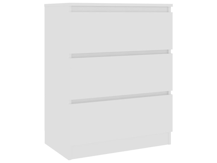 vidaXL Komoda, biała, 60x33,5x76 cm, płyta wiórowa Szerokość 105 cm Z szufladami Płyta MDF Styl Minimalistyczny Pomieszczenie Pokój nastolatka