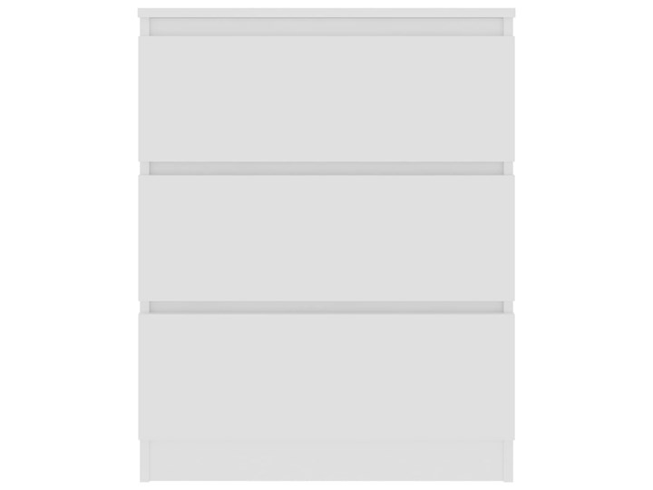 vidaXL Komoda, biała, 60x33,5x76 cm, płyta wiórowa Z szufladami Płyta MDF Szerokość 105 cm Styl Minimalistyczny