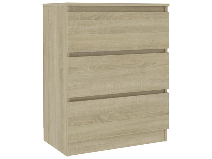 vidaXL Komoda, dąb sonoma, 60x33,5x76 cm, płyta wiórowa Płyta MDF Z szufladami Szerokość 105 cm Pomieszczenie Sypialnia