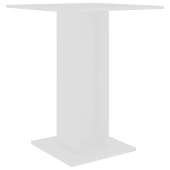 vidaXL Stolik bistro, biały, 60x60x75 cm, materiał drewnopochodny