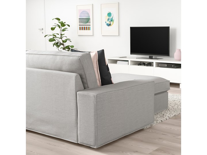 KIVIK Sofa 4-osobowa W kształcie L Typ Gładkie Wysokość 45 cm Szerokość 318 cm Wysokość 83 cm Stała konstrukcja Nóżki Na nóżkach