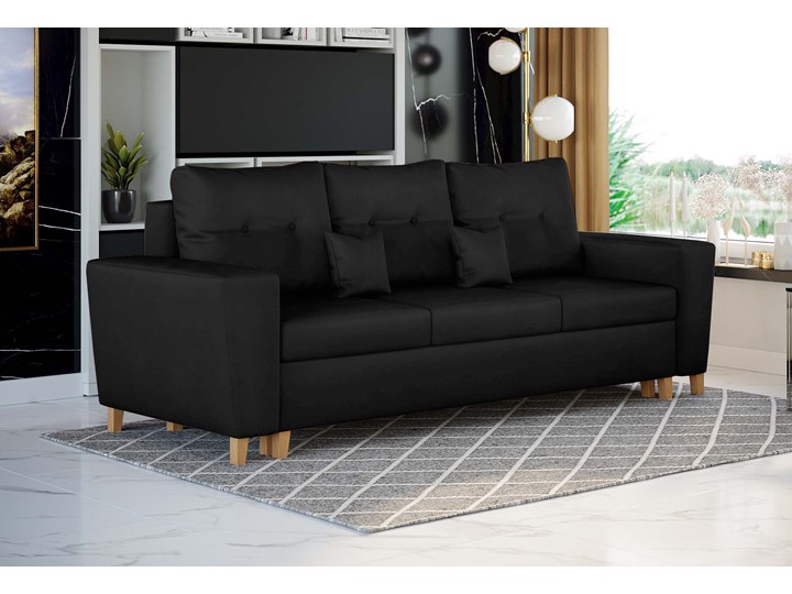 NOWOCZESNA SOFA DO SALONU Z POJEMNIKIEM - ELIO - TKANINA VELUTTO Stała konstrukcja Głębokość 90 cm Kategoria Sofy i kanapy