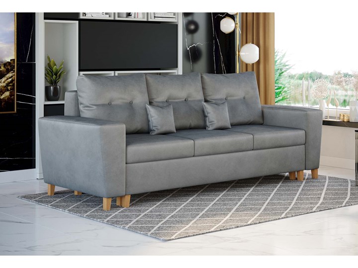 Sofa nowoczesna z funkcją spania i pojemnikiem - ELIO - kolory do wyboru
