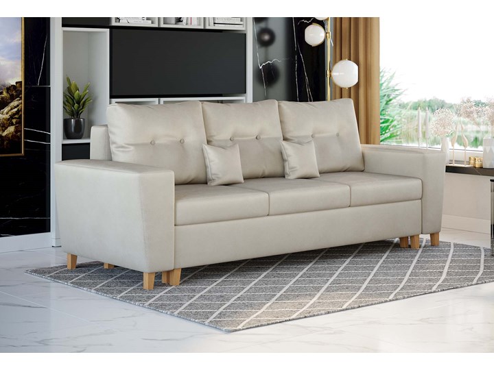 NOWOCZESNA SOFA DO SALONU Z POJEMNIKIEM - ELIO - TKANINA VELUTTO Głębokość 90 cm Stała konstrukcja Kategoria Sofy i kanapy