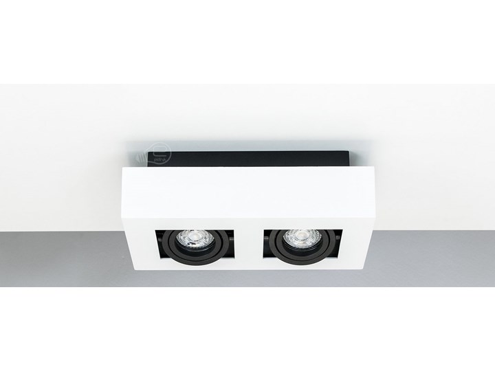 Lampa sufitowa natynkowa OSMIN 2 White IP20 kwadratowa podwójna biało - czarna mat EDO777145 EDO Oprawa stropowa Prostokątne Kwadratowe Kolor Czarny Kolor Biały