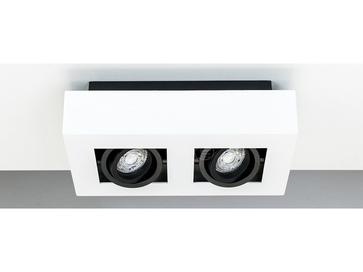 Lampa sufitowa natynkowa OSMIN 2 White IP20 kwadratowa podwójna biało - czarna mat EDO777145 EDO Prostokątne Kwadratowe Kolor Biały Oprawa stropowa Kolor Czarny