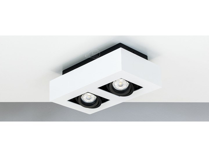 Lampa sufitowa natynkowa OSMIN 2 White IP20 kwadratowa podwójna biało - czarna mat EDO777145 EDO Prostokątne Oprawa stropowa Kwadratowe Kolor Biały