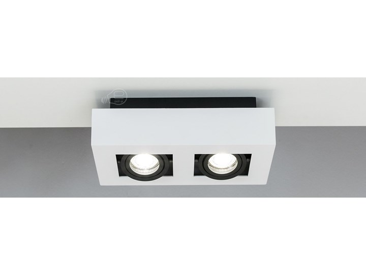 Lampa sufitowa natynkowa OSMIN 2 White IP20 kwadratowa podwójna biało - czarna mat EDO777145 EDO Oprawa stropowa Kwadratowe Prostokątne Kolor Czarny Kolor Biały
