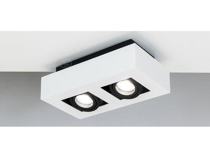 Lampa sufitowa natynkowa OSMIN 2 White IP20 kwadratowa podwójna biało - czarna mat EDO777145 EDO Prostokątne Kwadratowe Oprawa stropowa Kolor Biały