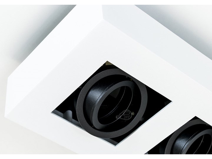 Lampa sufitowa natynkowa OSMIN 2 White IP20 kwadratowa podwójna biało - czarna mat EDO777145 EDO Prostokątne Oprawa stropowa Kwadratowe Kolor Biały