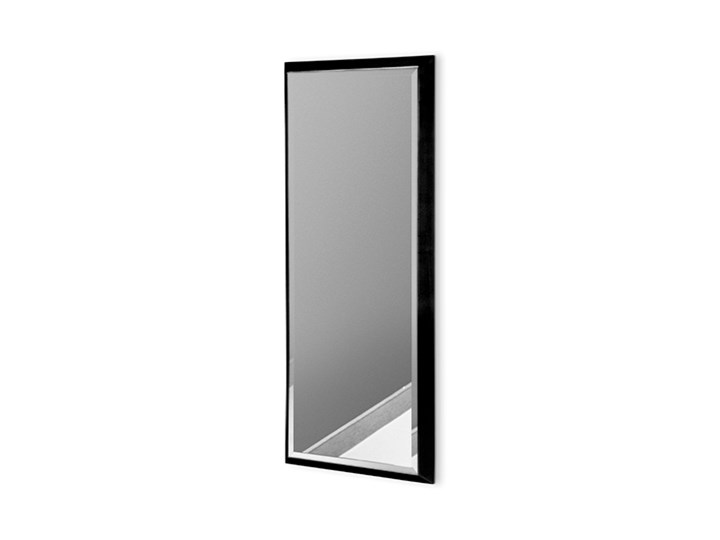 Nowoczesne lustro w czarnej ramie 18 x 53 cm 12F-390