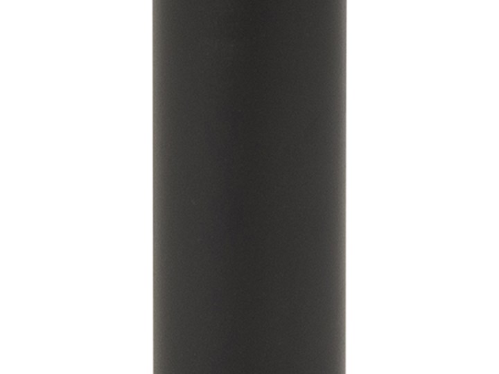 Stół okrągły czarny fornirowany blat jesion czarna metalowa noga Ø110x74 cm Drewno Płyta MDF Pomieszczenie Stoły do salonu