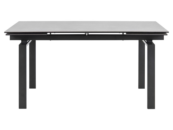 Stół rozkładany Juliet 160-240x85 cm czarny Ceramika Szkło Metal Długość po rozłożeniu 240 cm