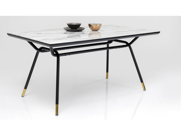Stół South Beach 180x90 cm Kategoria Stoły kuchenne Płyta MDF Szkło Stal Rozkładanie