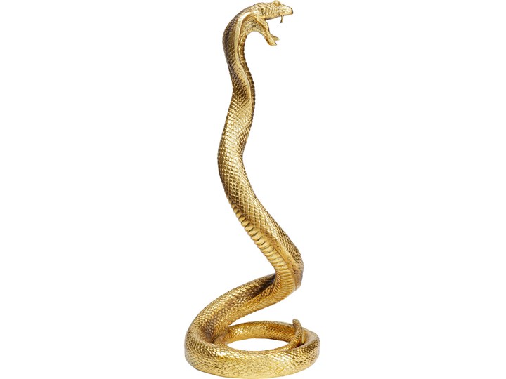 Figurka dekoracyjna Snake 17x39 cm złota Kategoria Figury i rzeźby Zwierzęta Kolor Złoty