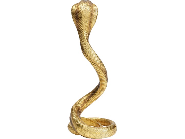 Figurka dekoracyjna Snake 17x39 cm złota Kategoria Figury i rzeźby Zwierzęta Kolor Złoty