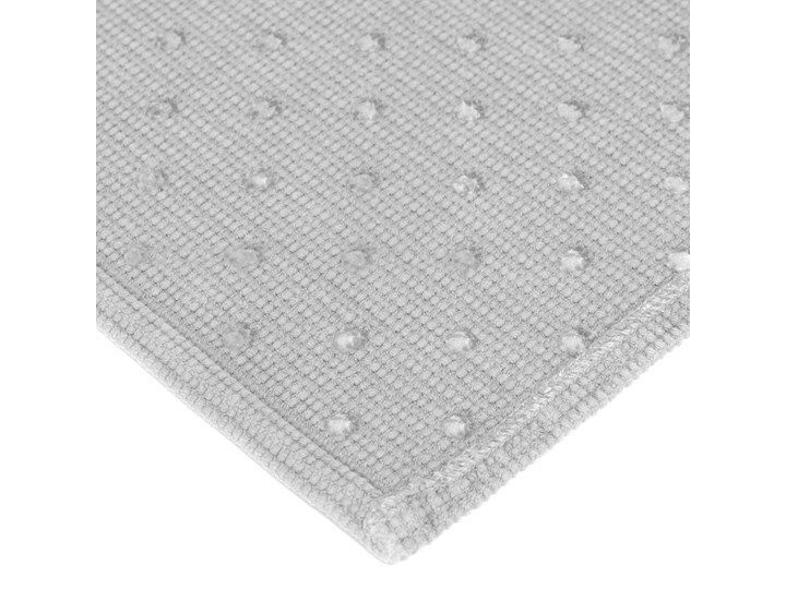 Dywanik łazienkowy Miekki jasnoszary Prostokątny 40x60 cm Bawełna Kolor Biały