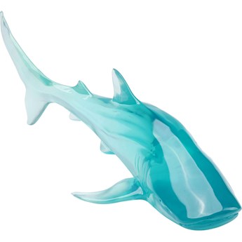 Figurka dekoracyjna Visible Whale 58x20 cm niebieska