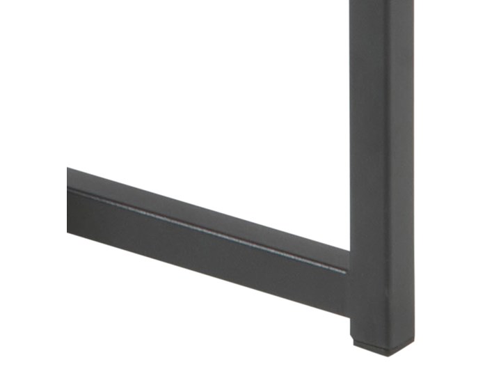 Zestaw dwóch stolików kawowych Favors Szkło Wysokość 40 cm Zestaw stolików Płyta meblowa Wysokość 45 cm Metal Styl Industrialny Średnica