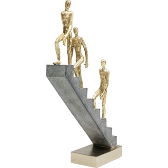 Figurka dekoracyjna schody szara 22x7 cm