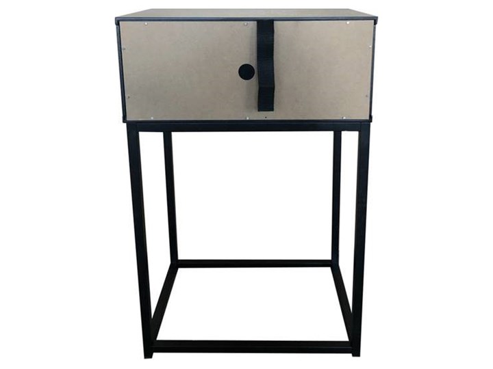 Szafka nocna Eavey Bed 40x62 cm czarna Typ Nocne Kolor Czarny
