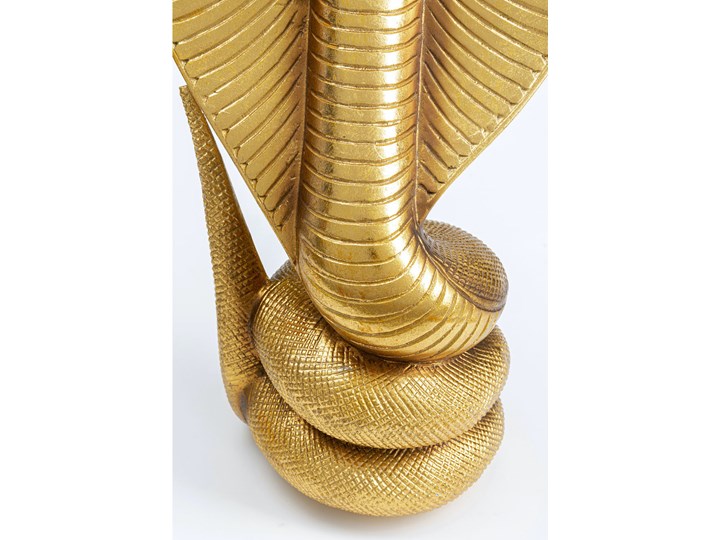 Figurka dekoracyjna Cobra 23x42 cm złota