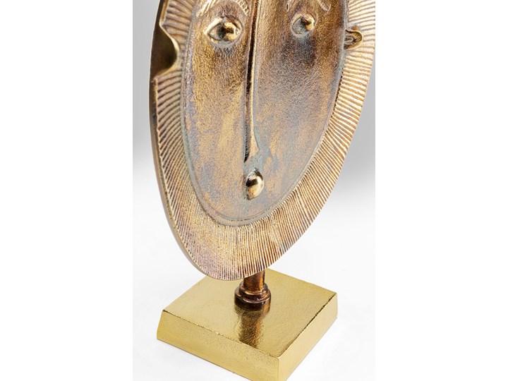 Figurka dekoracyjna Man On Earth 31x38 cm brązowo-złota Metal Kolor Brązowy