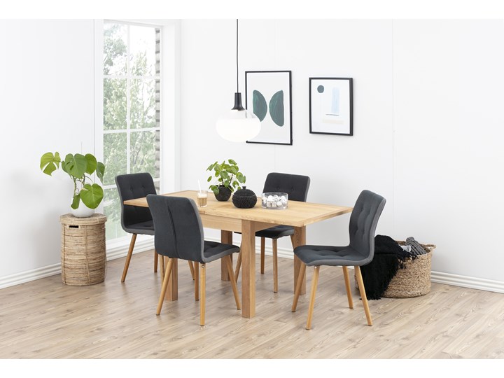 Stół rozkładany Dulaney 80-160x80 cm naturalny Kształt blatu Kwadratowy Drewno Kategoria Stoły kuchenne