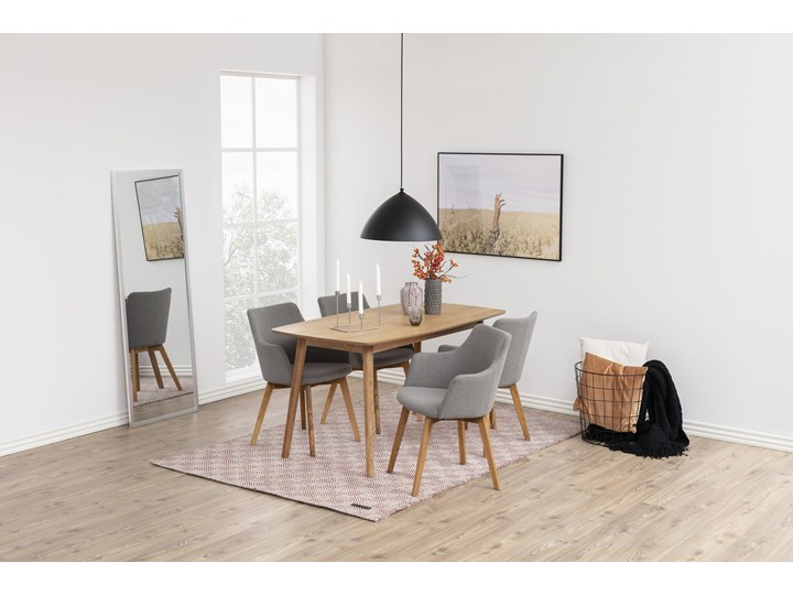 Stół Egidio 150x80 cm brązowy Pomieszczenie Stoły do jadalni Płyta laminowana Drewno Rozkładanie
