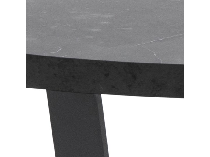Stolik kawowy Hagley Ø77 cm czarny Metal Marmur Wysokość 44 cm Kategoria Stoliki i ławy